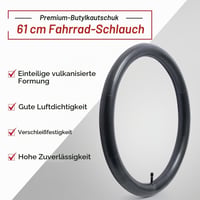 Duša na bicykel FengCan 24x1,75/2,125, 47/57-507, 24-palcová duša pre MTB/Gravel/cestný bicykel, ventil AV 32 mm Schrader, 1 ks 2