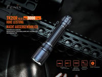 Taktické svietidlo Fenix TK20R v2.0 – 3000 lúmenov, nabíjanie cez USB-C, batéria 21700, technológia APF, čierne 3