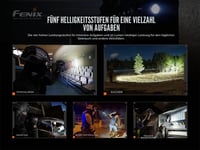 Taktické svietidlo Fenix TK20R v2.0 – 3000 lúmenov, nabíjanie cez USB-C, batéria 21700, technológia APF, čierne 7