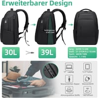 Fenree.geer Bővíthető Laptop Hátizsák 17 Colos Üzleti Munkahátizsák 3