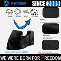 FENRIR 420D Oxford Motoros Ponyva Vízálló Motorkerékpár Takaró Szellőzéses Hővédett 3