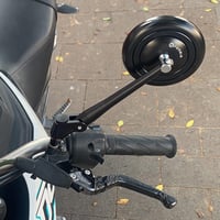FENRIR E Jóváhagyott Motorkerékpár Visszapillantó Tükör Anti-Glare Fekete Retro CNC 8