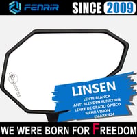FENRIR E24 Motorkerékpár Visszapillantó Tükör CNC Fekete E-Jóváhagyott 6