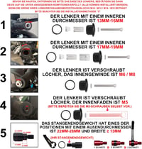 FENRIR E24 Motorkerékpár Visszapillantó Tükör CNC Fekete E-Jóváhagyott 3