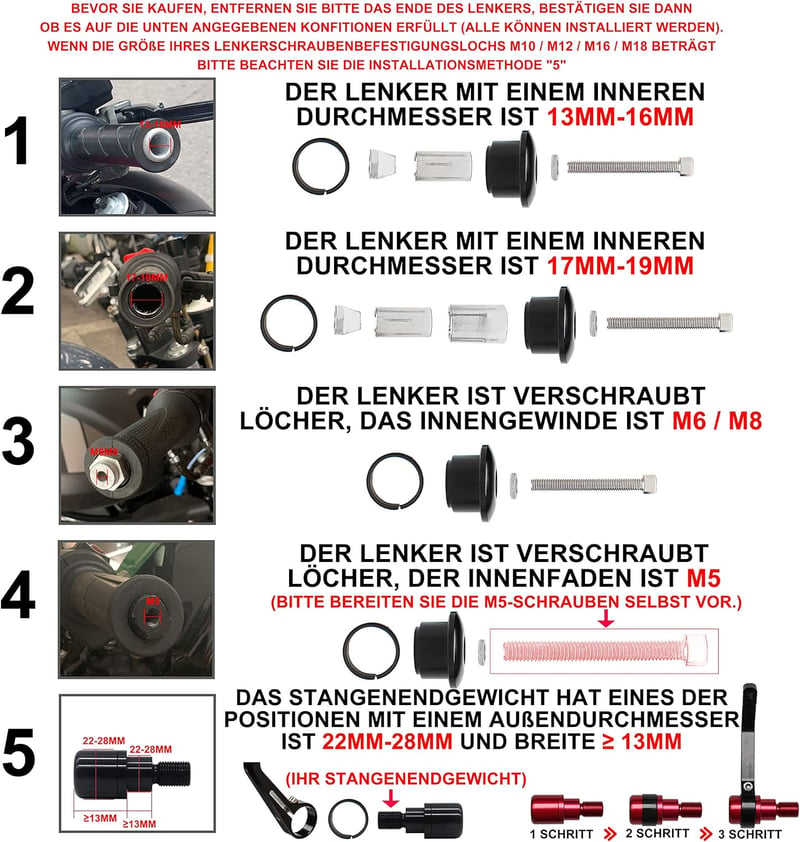 FENRIR E24 Motorkerékpár Visszapillantó Tükör CNC Fekete E-Jóváhagyott