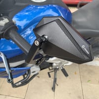 FENRIR E24 Motorkerékpár Visszapillantó Tükör CNC Fekete E-Jóváhagyott 9