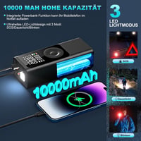 Feolaviy Elektromos Kompresszor 150 PSI - Akkumulátoros Pumpa 10000 mAh, Digitális LCD Kijelzővel, LED Lámpával, Autó/Kerékpár/Labda Felfújá 3