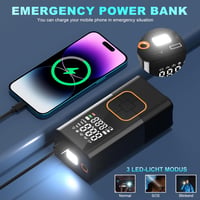 Feolaviy Mini Elektromos Pumpa 6000 mAh Akkumulátorral - 150 PSI Hordozható Kerékpár Kompresszor LED Lámpával - Újratölthető Pumpa Biciklire 5