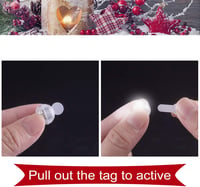 FEPITO 100 db Mini LED Világító Lufi Fehér Lámpa Parti Dekoráció Karácsony Halloween - 100 Pcs 4