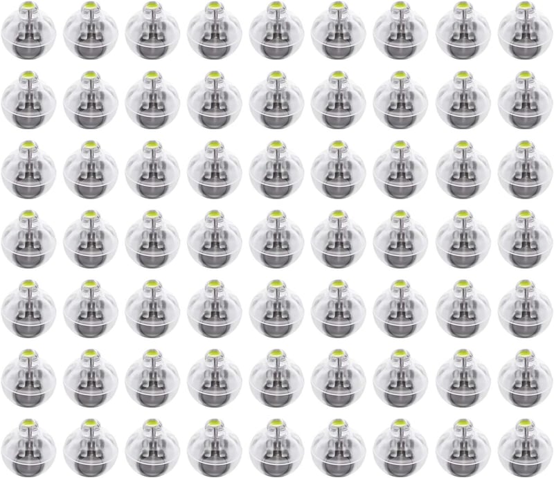 FEPITO 100 db Mini LED Világító Lufi Fehér Lámpa Parti Dekoráció Karácsony Halloween - 100 Pcs