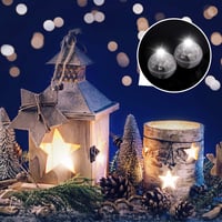 FEPITO 100 db Mini LED Világító Lufi Fehér Lámpa Parti Dekoráció Karácsony Halloween - 100 Pcs 2