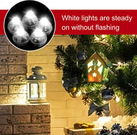 FEPITO 100 db Mini LED Világító Lufi Fehér Lámpa Parti Dekoráció Karácsony Halloween - 100 Pcs 3