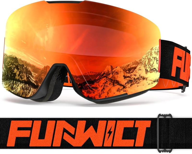 Férfi és női síszemüveg UV védelemmel, páramentesítő, szélálló snowboard szemüveg