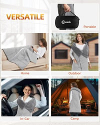 FERNIDA Elektromos Fűtőpárna Vezeték Nélküli 7.4V Akkumulátorral Unisex Szürke - Grau 6