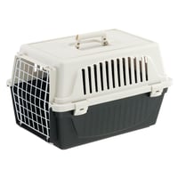 Ferplast ATLAS 10 EL transporter za kućne ljubimce za mačke i male pse do 5 kg, crni, 32,5x48x29 cm, plastična nosiljka 1