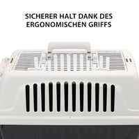 Cușcă de transport pentru animale Ferplast ATLAS 30 OPEN pentru câini și pisici, max. 12 kg, cu plafon care se deschide, pernă și bol, 40x60x38 cm 8