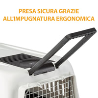 Prepravka pre stredne veľké a veľké psy Ferplast Atlas 50, bezpečnostný zámok, vetracie mriežky, s miskou na kŕmenie, 55,5 x 81 x 60 cm 7
