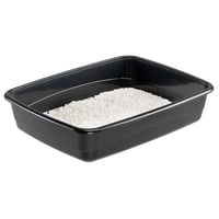 Otvorená toaleta pre mačky Ferplast NIP 30 XXL, s vysokým okrajom - čierna - 64,5x49,5x14,5 cm 6