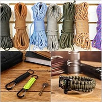 Set ace de cusut și croșetat FID din oțel inoxidabil Ferraycle pentru paracord și piele, cu instrument de netezire a nodurilor negru 6