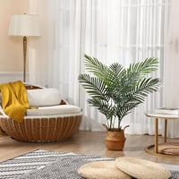Ferrgoal Areca pálma műnövény tengeri fűből font kosárral - 110 cm 3