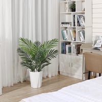 Ferrgoal Areca pálma műnövény tengeri fűből font kosárral - 110 cm 2