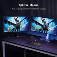 HDMI Matrix prepínač FERRISA 4x2 – rozbočovač so 4 vstupmi a 2 výstupmi, 4K Ultra HD, 3D 1080P, optický a 3,5 mm L/R audio výstup, EDID extraktor, s IR diaľkovým ovládaním 3
