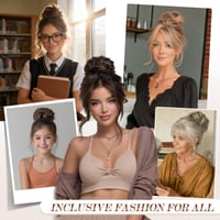 FESHFEN Gumi do vlasov (scrunchie) z umelých kučeravých vĺn – príčesok v tvare drdola pre ženy a dievčatá – svetlohnedá a blond 5