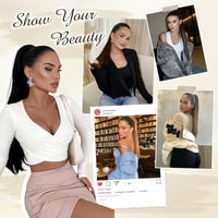 FESHFEN Extensie coadă de cal cu clips 63 cm, blond cenușiu, drept, lung, pentru femei 6