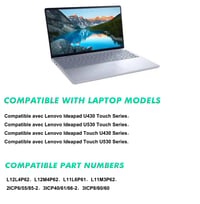 FESTAS 7,4V 7100mAh 52Wh batéria do notebooku pre Lenovo Ideapad U430 U530 Touch sériu – Kompatibilná náhradná batéria L12L4P62 L12M4P62 L11L6P61 L11M3P62 8