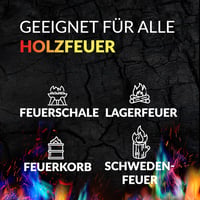 Feuerfarben Tűzszínez 250g Kandallóhoz Kályháhozhoz Színes Lángok 6