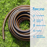 Fevone 20m Kerti Tömlő 1/2" 25 Bar Rugalmas Erős Csavarodásmentes - 20m, Without accessories 5