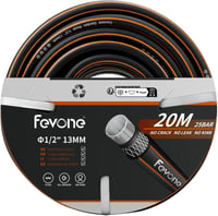 Fevone 20m Kerti Tömlő 1/2" 25 Bar Rugalmas Erős Csavarodásmentes - 20m, Without accessories 2