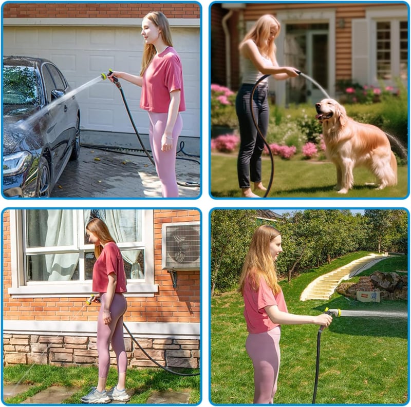 Fevone 20m Kerti Tömlő 1/2" 25 Bar Rugalmas Erős Csavarodásmentes - 20m, Without accessories
