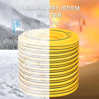 Fevone Kerti Locsolótömlő 50m - 13mm Átmérőjű, 4 Rétegű, 25 Bar Nyomásálló, Csavarodásmentes, Tartós Sárga/Fekete Prémium Locsolócső 6