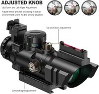 Lunetă Pușcă 4x32 mm Feyachi cu Iluminare Roșie/Verde/Albastră pentru Airsoft și Vânătoare 2