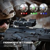 Lunetă Pușcă 4x32 mm Feyachi cu Iluminare Roșie/Verde/Albastră pentru Airsoft și Vânătoare 6