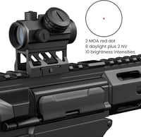 Feyachi V30 2MOA Red Dot irányzék 1x20 mm, automatikus be/ki, felhajtható lencsevédővel 2