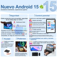 Tablet Fezawio 10,1" Android 15, 30 GB RAM, 128 GB ROM, osemjadrový procesor, Gemini AI, WiFi 6, 8000 mAh, Widevine L1, s klávesnicou, myšou a puzdrom 2