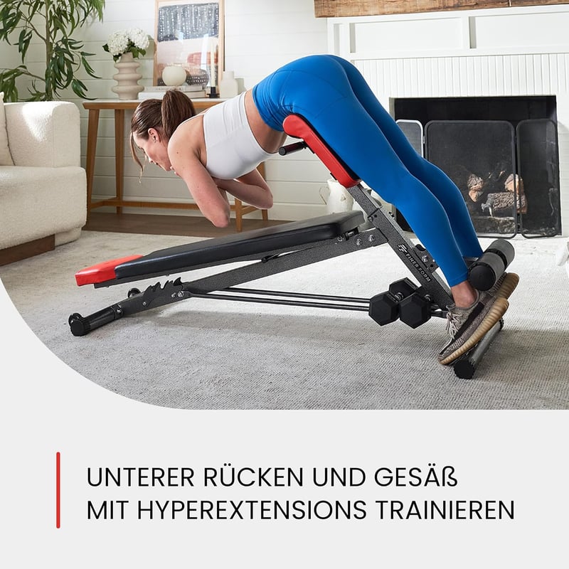 FF Finer Form Multifunkciós súlypad római szék és hyper back extension, állítható haspad, döntött és fekvő edzőpad teljes testre
