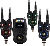 New Direction Tackle K9s + R9s Smart Bite Alarm 3+1 Szett - Pontyozó Kapásjelző Készlet Bojlis Horgászathoz 1