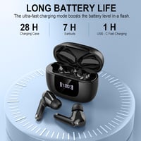 yobola Bluetooth Fülhallgató - Vezeték Nélküli Sport Füles Bluetooth 5.4, ENC Zajszűrés, 35 Órás Üzemidő, IP7 Vízálló, USB-C, Mély Basszus 3