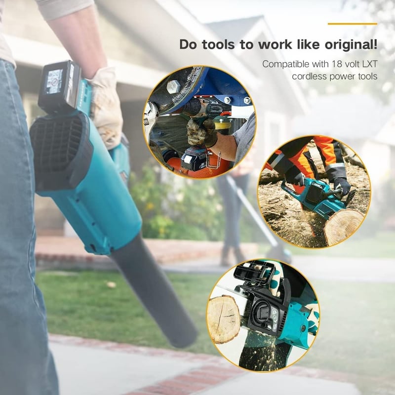 Makita 18V 5.0Ah akkumulátor és gyorstöltő szett - VANTTECH BL1850 kompatibilis