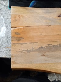 vidaXL Tömör Mangófa Asztallap Természetes Élű Felülettel 70x60x3,8 cm Rusztikus Fa Lapot Kínál Egyedi Faerezettel 4