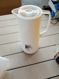 Termoska Emsa Motiva N41704, 1 liter, biela, uzáver Quick-Press, sklenená vložka, 12 — na okraji chýba farba (stav: pozri 2. obrázok) 2