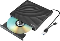 Yaeonku USB 3.0 Külső CD/DVD Író-Olvasó Meghajtó Laptophoz és PC-hez 1