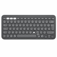 Tastatură Bluetooth Logitech Pebble Keys 2 K380s AZERTY – gri grafit, un locaș de tastă este rupt (produs utilizat) 1
