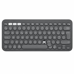 Tastatură Bluetooth Logitech Pebble Keys 2 K380s AZERTY – gri grafit, un locaș de tastă este rupt (produs utilizat)
