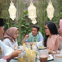 Ramadán fali dekoráció szett - 2 darabos Eid ünnepi dísz 4