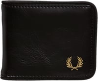 Fred Perry Unisex Pénztárca - Fekete Klasszikus Kétrészes Modell FP-L9280 102, Poliészter Anyagú Elegáns Tárca Férfiaknak és Nőknek 1