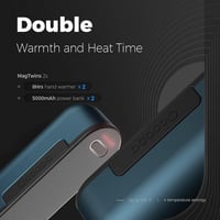OCOOPA mágneses kézmelegítő, 10000 mAh powerbank, 4 fűtési mód, gyors felfűtés 7